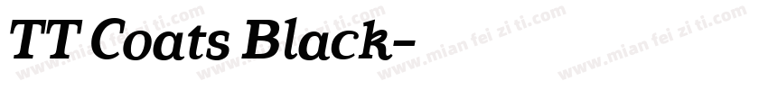 TT Coats Black字体转换